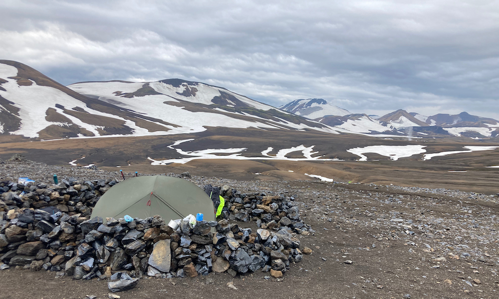 Tents in the morning