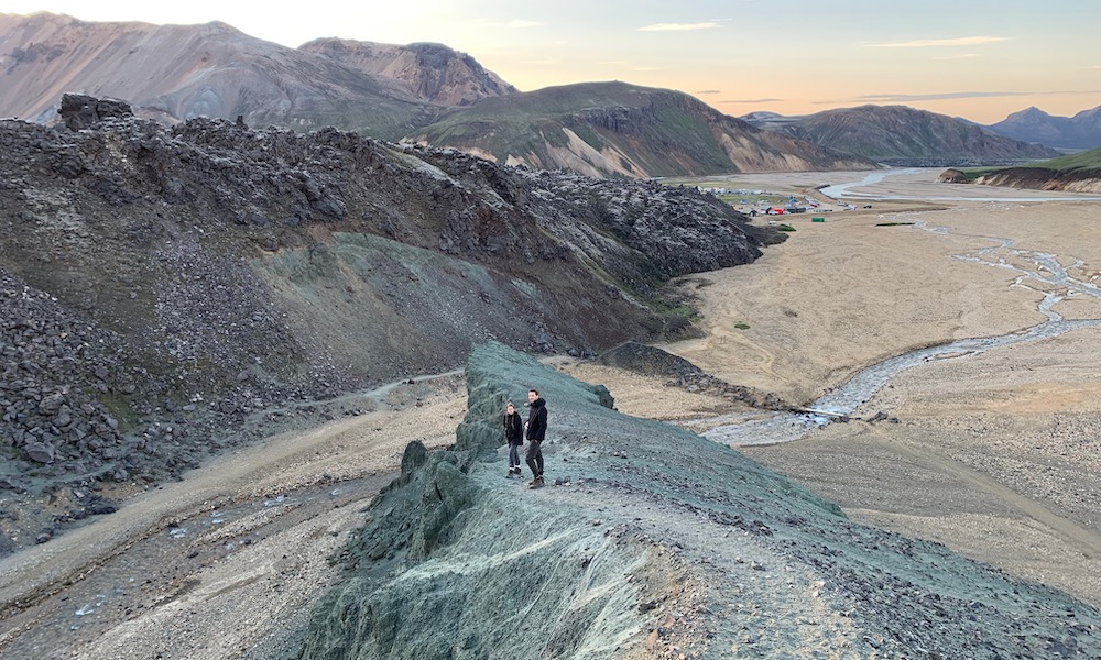 Evening hike at Landmannalaugar